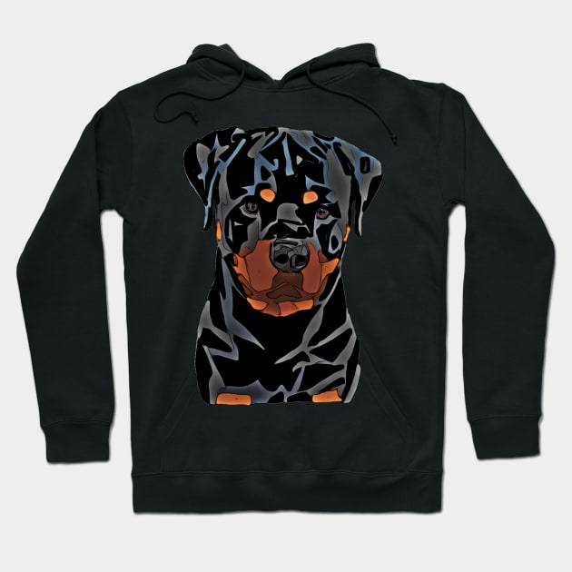 Lifes better with a Rottweiler Hoodie by Freedomink